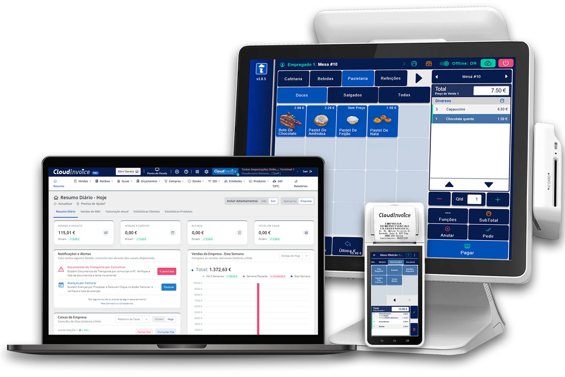 Início CloudInvoice - Software de Faturação Online e POS